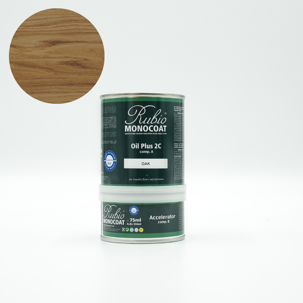 Oil Plus 2C i farven Oak fra Rubio Monocoat set forfra